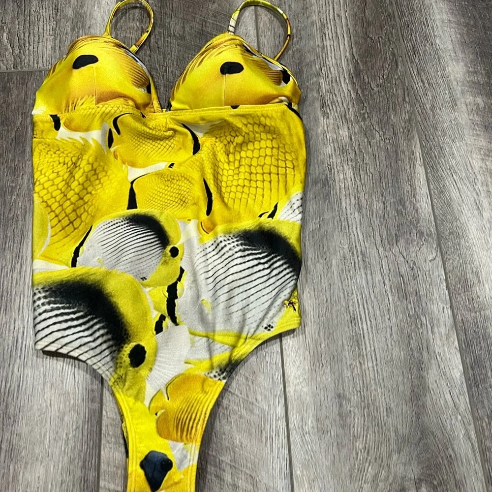 Aqua De Coco Yellow‎ One Piece Swimsuit